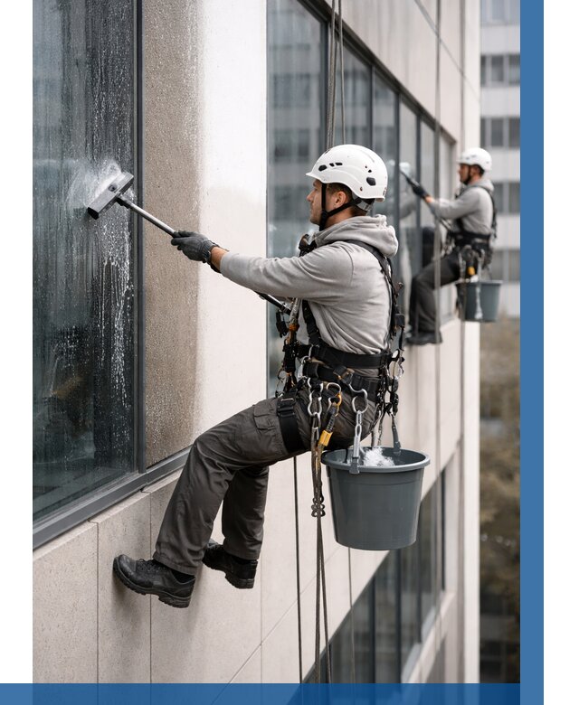 Мойка фасадов зданий в Красногорске под ключ от 356 р. | ВЫСОТНИК-Крр