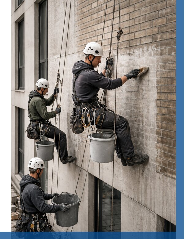 Удаление высолов с фасада в Красногорске от 254 р. | ВЫСОТНИК-Крр