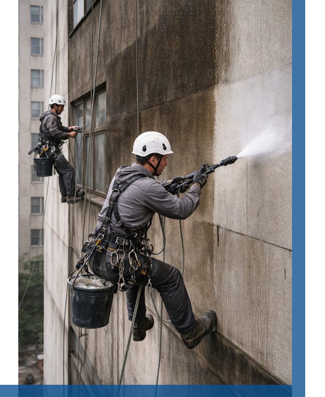 Очистка фасада от копоти в Красногорске от 254 р. | ВЫСОТНИК-Крр