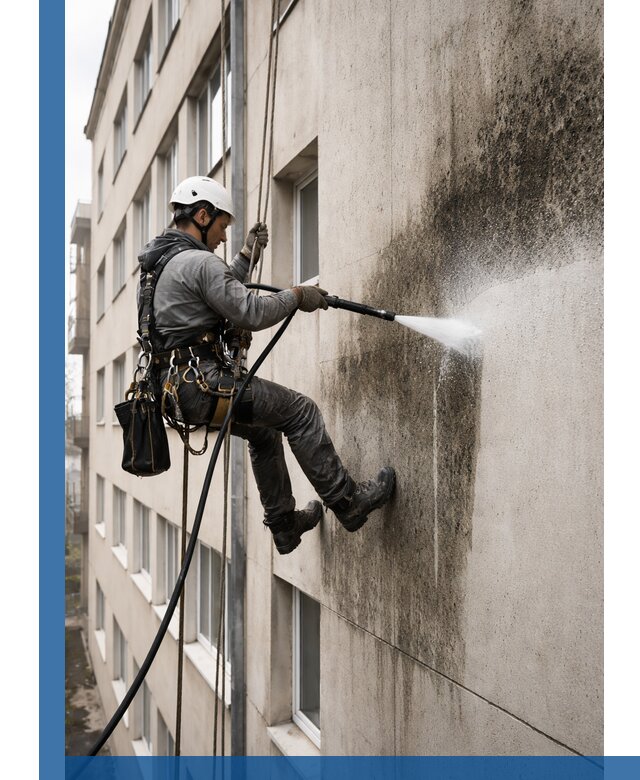 Профессиональная очистка фасадов от плесени в Красногорске