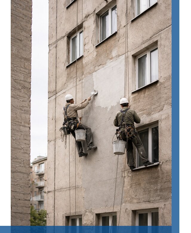 Косметический ремонт фасада в Красногорске от 1118 р. | ВЫСОТНИК-Крр