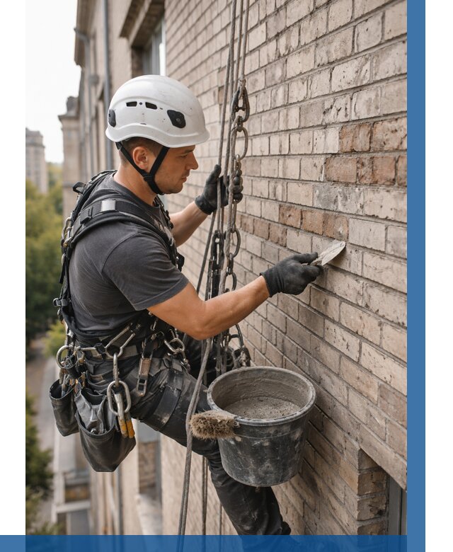 Ремонт кирпичной кладки фасада в Красногорске от 1829 р. | ВЫСОТНИК-Крр