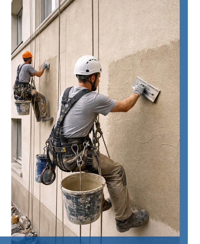 Декоративная штукатурка фасада в Красногорске от 1219 р. | ВЫСОТНИК-Крр