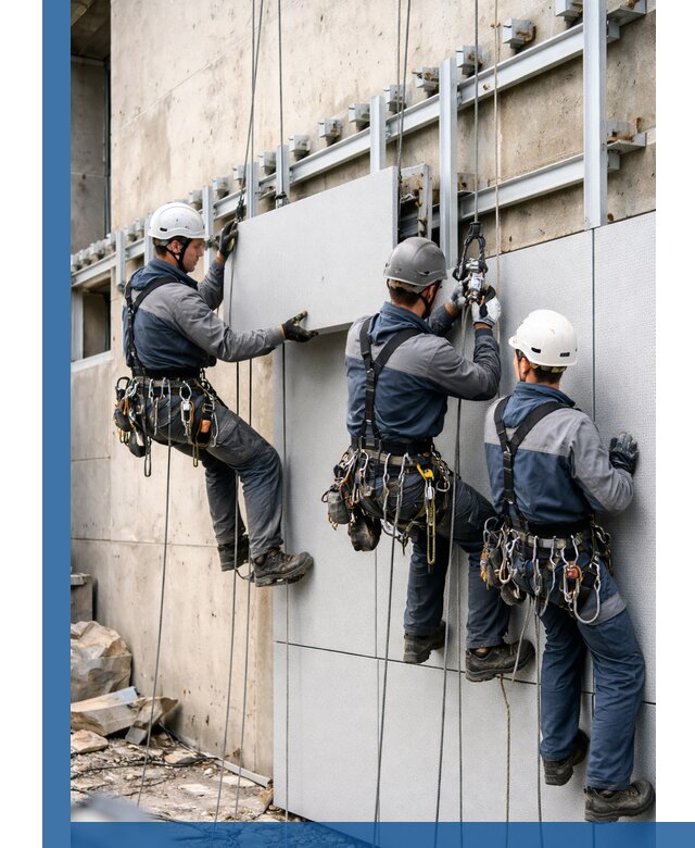 Монтаж вентилируемого фасада в Красногорске под ключ с гарантией качества