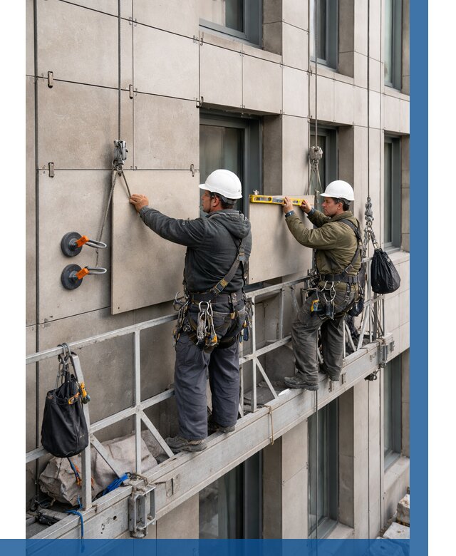 Монтаж керамогранита на фасад в Красногорске от 2540 р. | ВЫСОТНИК-Крр