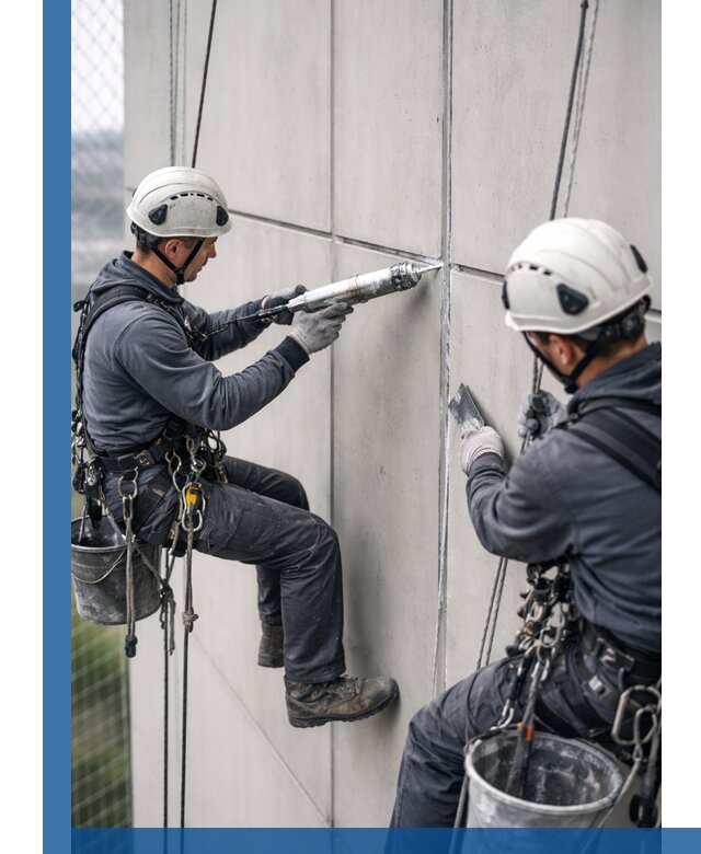 Первичная герметизация швов фасадов и кровель в Красногорске