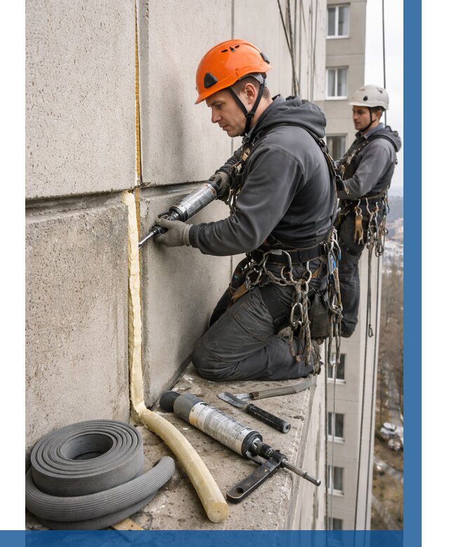 Теплый шов межпанельные швы в Красногорске от 711 р. | ВЫСОТНИК-Крр