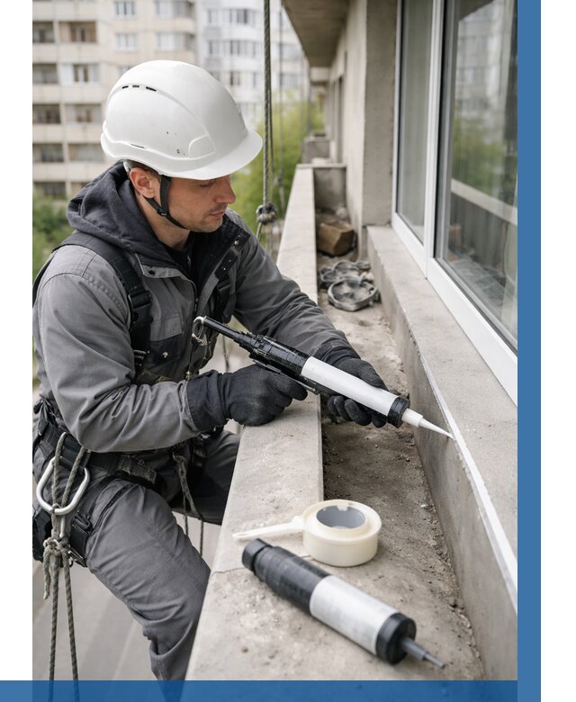 Герметизация швов лоджии в Красногорске от 4572 р. | ВЫСОТНИК-Крр