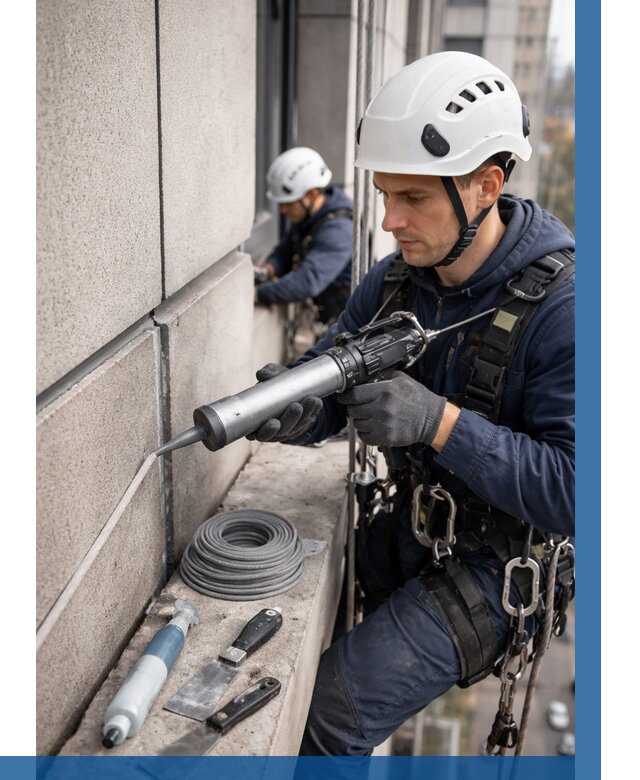 Герметизация деформационных швов фасада в Красногорске от 711 | ВЫСОТНИК-Крр