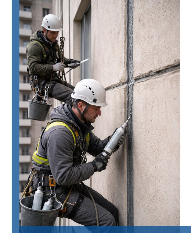 Герметизация деформационных швов фасада в Красногорске качественно