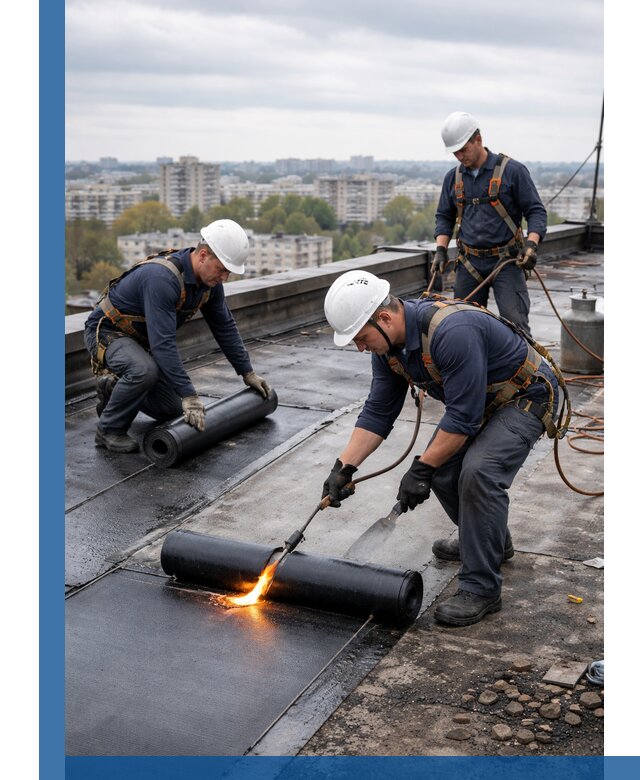 Ремонт наплавляемой кровли в Красногорске качественно и надежно