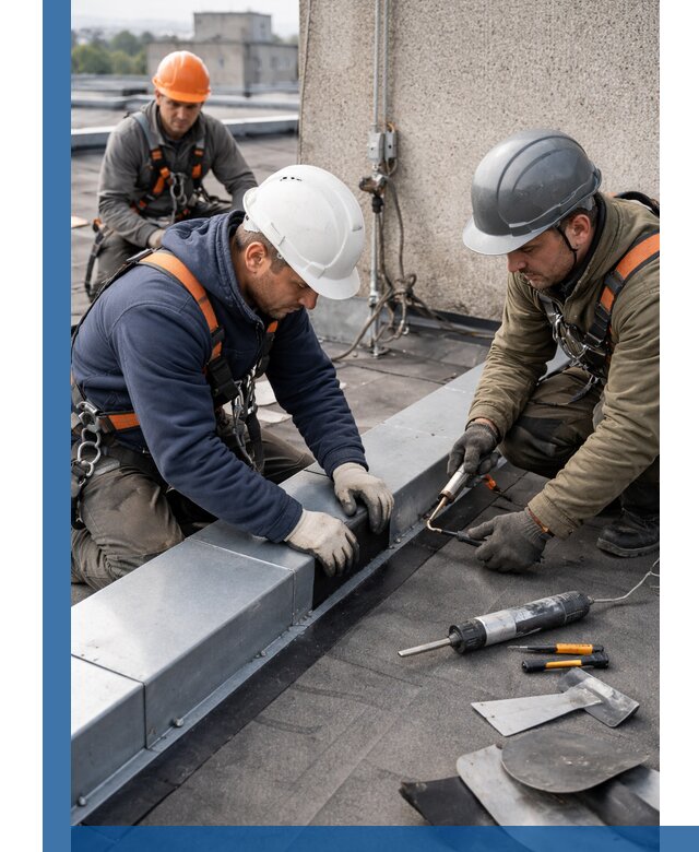 Ремонт кровельных примыканий в Красногорске профессионально