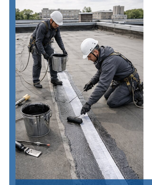 Гидроизоляция кровли мастикой в Красногорске надежная защита