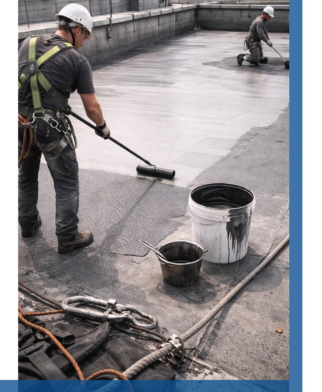 Гидроизоляция кровли жидкой резиной в Красногорске от 508 р. | ВЫСОТНИК-Крр