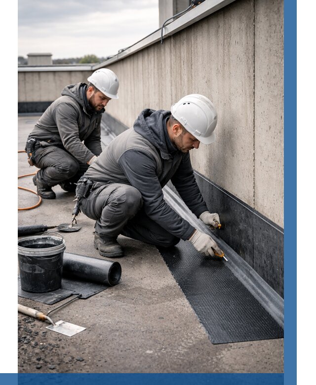 Гидроизоляция примыканий на кровле в Красногорске от 914 р. | ВЫСОТНИК-Крр