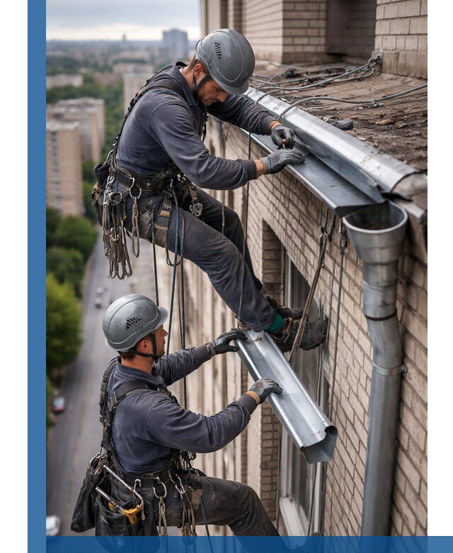 Ремонт водосточных желобов в Красногорске, быстро и качественно