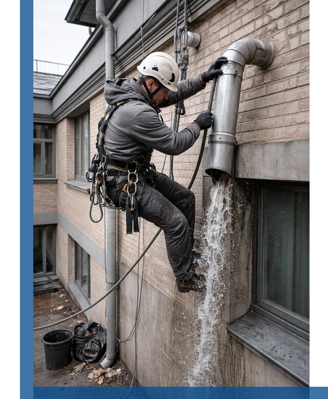 Профессиональная прочистка водосточных труб в Красногорске с гарантией