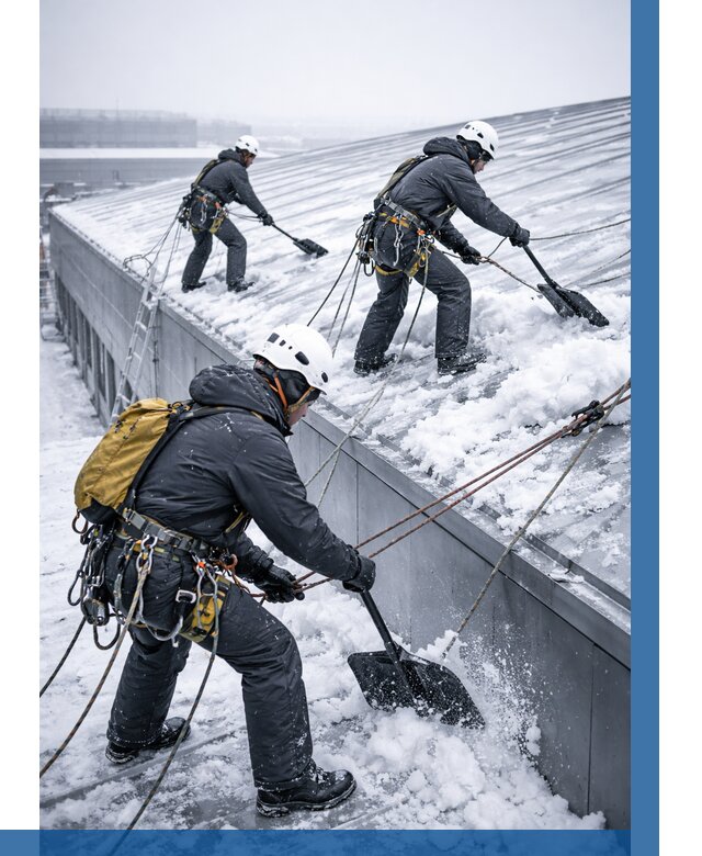 Очистка навесов от снега в Красногорске от 4572 р. | ВЫСОТНИК-Крр