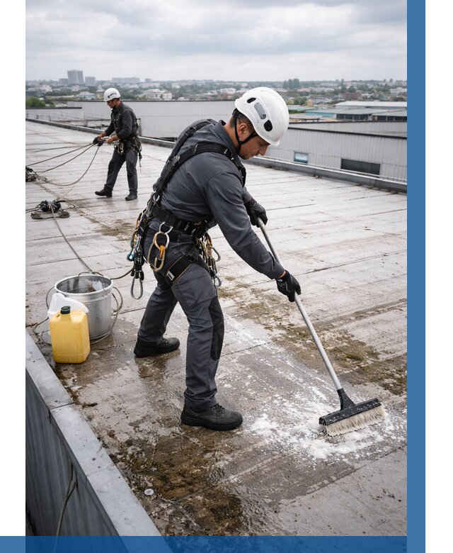 Очистка крыши по графику в Красногорске от 7621 р. | ВЫСОТНИК-Крр