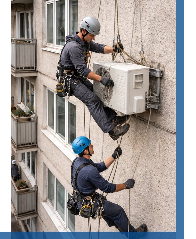 Перенос внешнего блока кондиционера в Красногорске от 9145 р.| ВЫСОТНИК-Крр