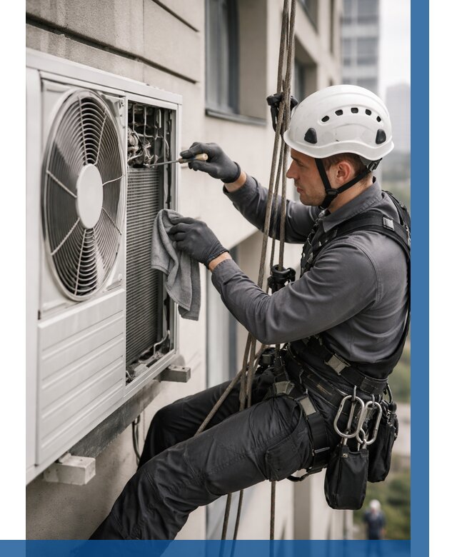 Обслуживание внешнего блока кондиционера в Красногорске от 2743 р.ВЫСОТНИК-Крр