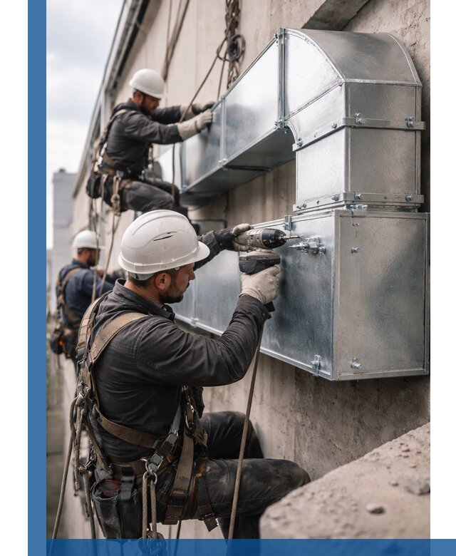 Профессиональный монтаж вентиляционных коробов в Красногорске под ключ