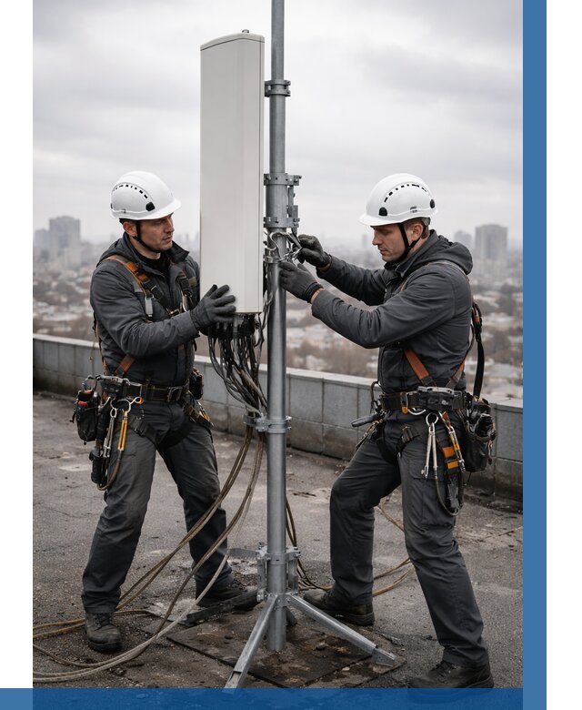 Монтаж антенн связи на крыше в Красногорске от 8637 р. | ВЫСОТНИК-Крр