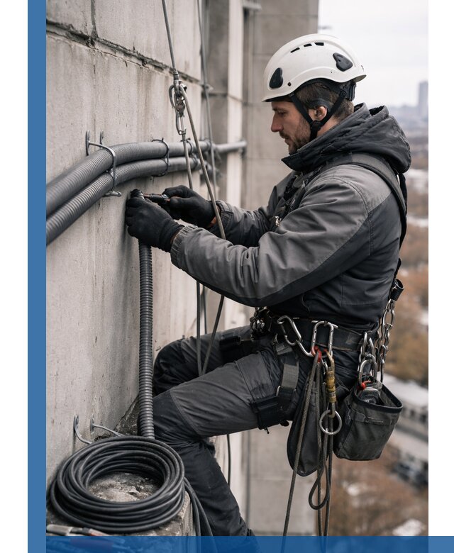 Профессиональный монтаж гофры для кабеля в Красногорске с гарантией