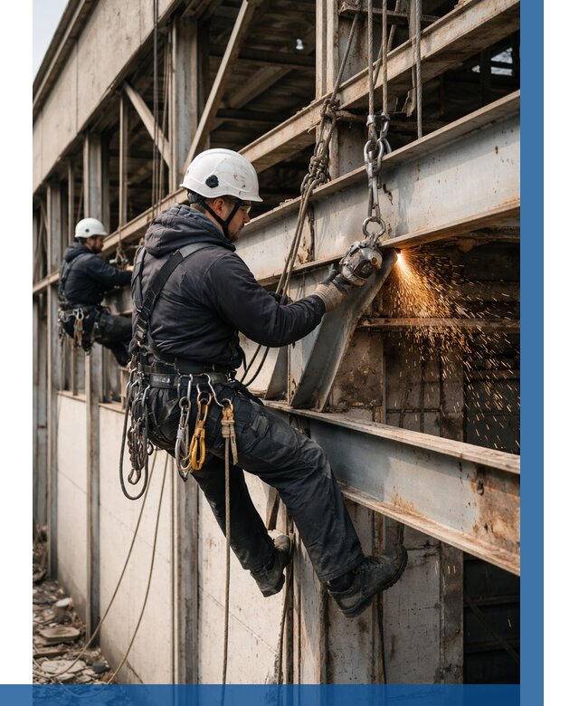 Демонтаж металлоконструкций на высоте в Красногорске от 6605р. |ВЫСОТНИК-Крр