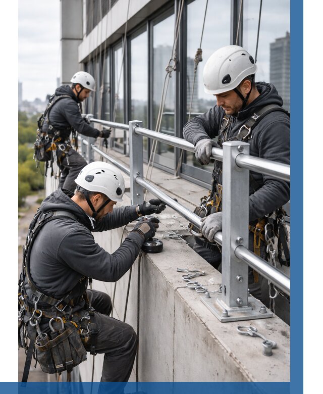 Монтаж ограждений на высоте в Красногорске, от 1219 р. | ВЫСОТНИК-Крр