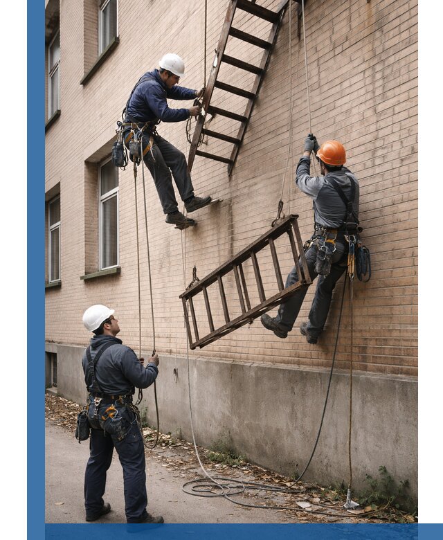 Демонтаж пожарной лестницы в Красногорске быстро и безопасно