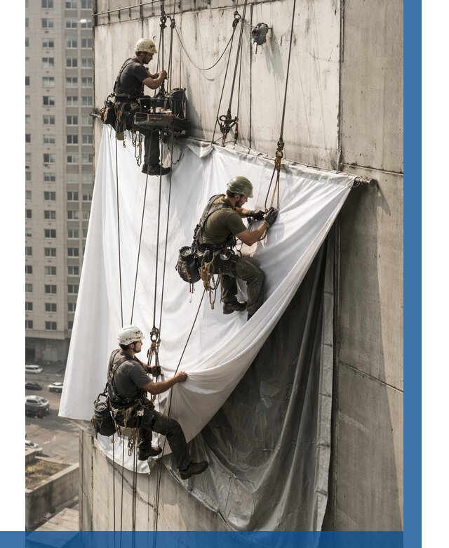 Замена баннерного полотна в Красногорске от 6605 р. | ВЫСОТНИК-Крр—заказать