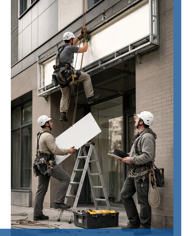 Монтаж светового короба в Красногорске от 6605 р. | ВЫСОТНИК-Крр