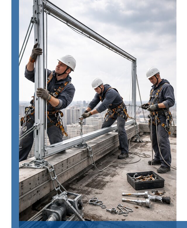 Монтаж крышных рекламных конструкций под ключ в Красногорске