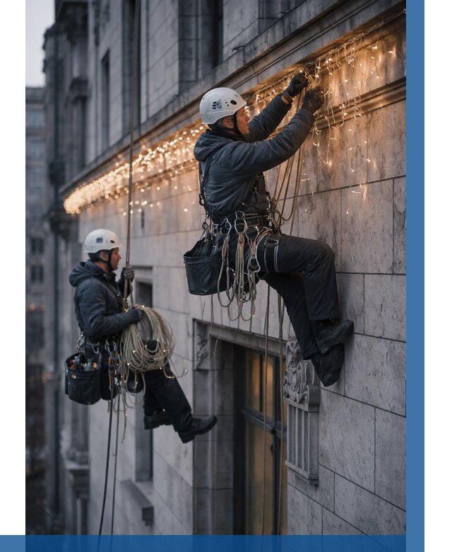 Монтаж новогодней иллюминации в Красногорске от 8637 р. | ВЫСОТНИК-Крр