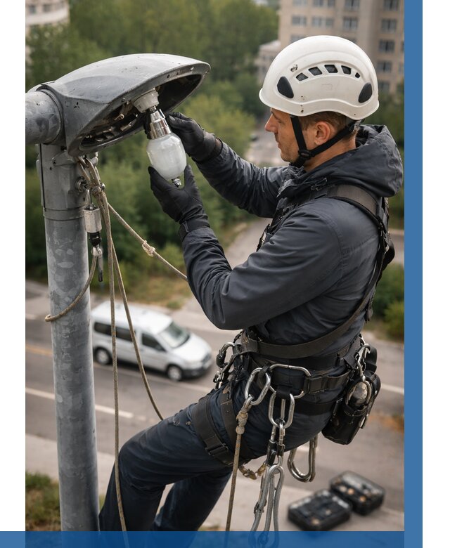 Замена ламп на высоте в Красногорске от 2540 р. | ВЫСОТНИК-Крр