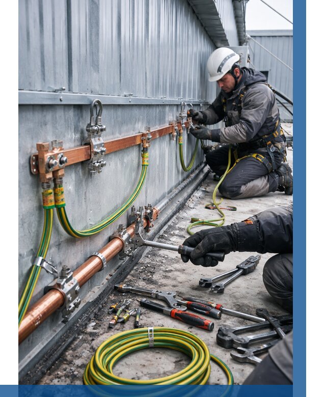 Монтаж заземления здания в Красногорске от 25403 р. | ВЫСОТНИК-Крр