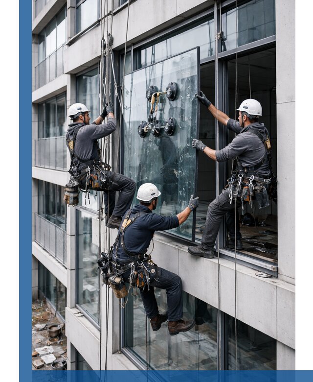 Фасадное остекление и монтаж витражей зданий в Красногорске под ключ