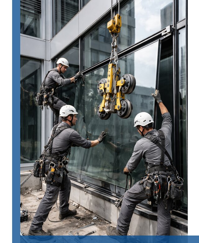 Структурное остекление фасадов в Красногорске монтаж и обслуживание