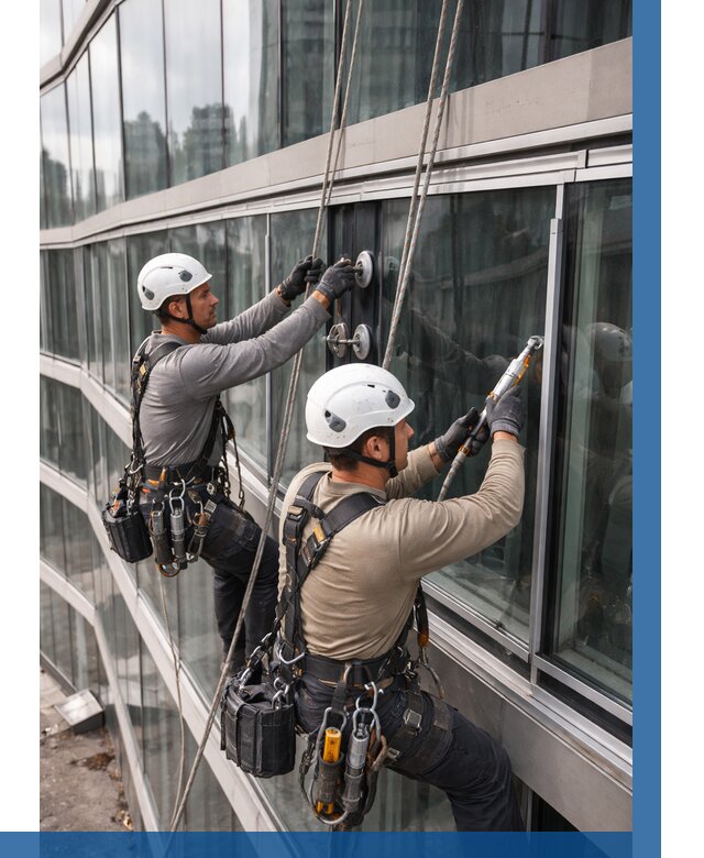 Радиусное остекление фасада в Красногорске от 12193 р. | ВЫСОТНИК-Крр