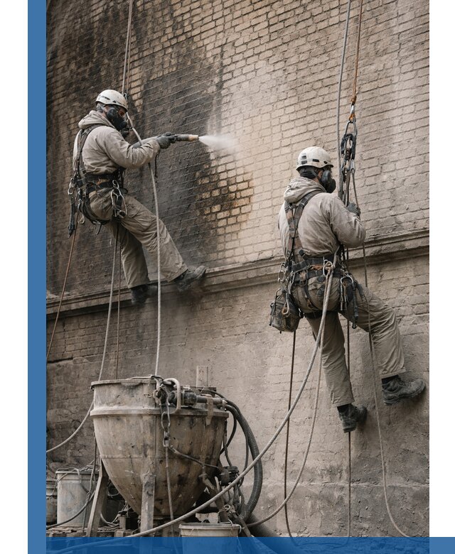 Пескоструйная очистка фасадов в Красногорске профессионально