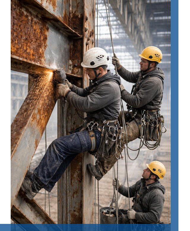 Зачистка металла от ржавчины в Красногорске от 356 р. | ВЫСОТНИК-Крр