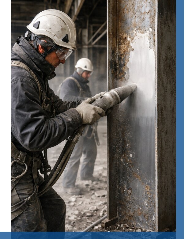 Удаление старой краски с металла в Красногорске от 457 р. | ВЫСОТНИК-Крр