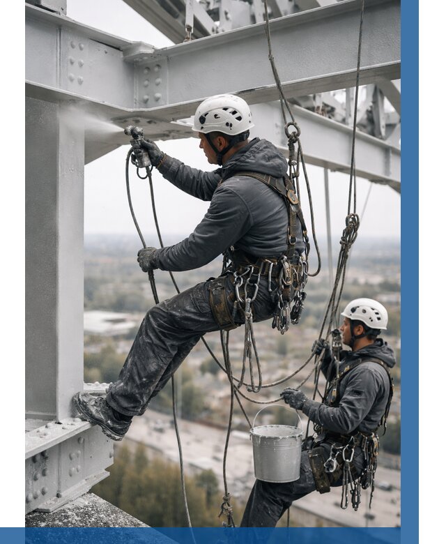 Покраска металлоконструкций на высоте в Красногорске 356 р |ВЫСОТНИК-Крр