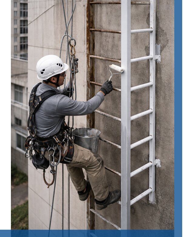 Покраска пожарных лестниц в Красногорске от 4572 р. | ВЫСОТНИК-Крр