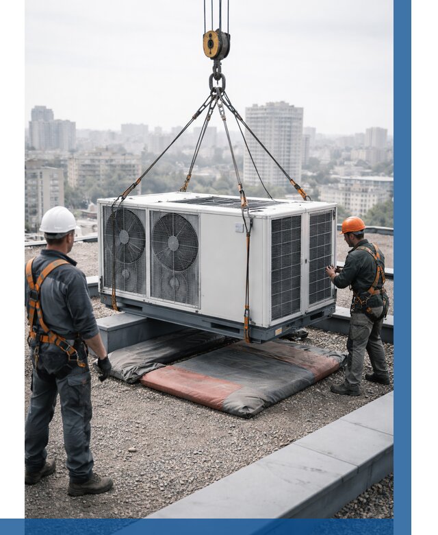 Подъем груза на крышу в Красногорске от 5081 р. | ВЫСОТНИК-Крр заказать