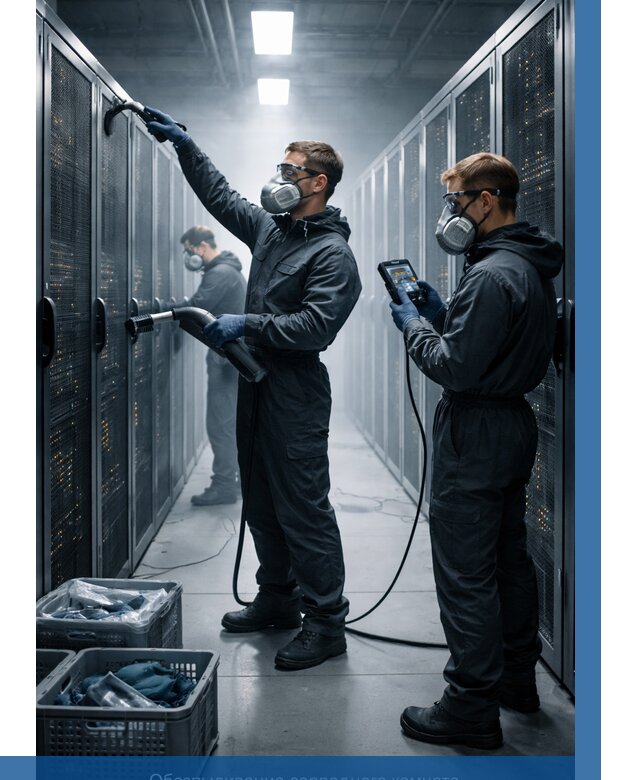 Обеспыливание серверной комнаты в Красногорске от 4572 р. | ВЫСОТНИК-Крр