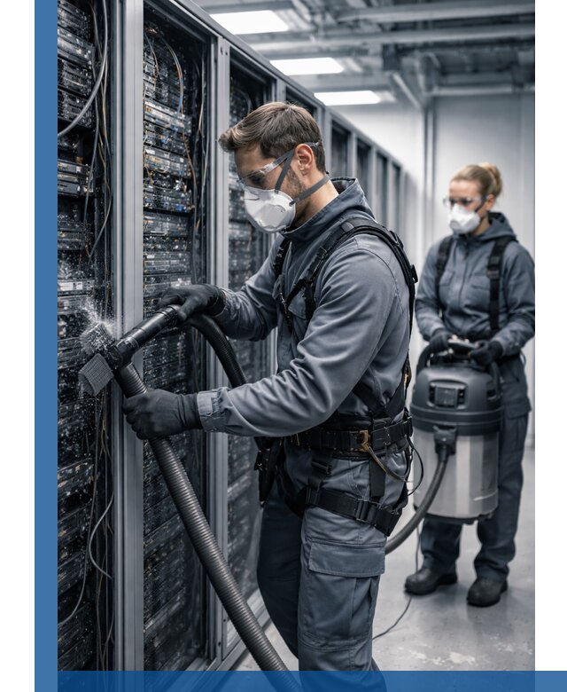 Обеспыливание серверной комнаты в Красногорске, профессиональная очистка