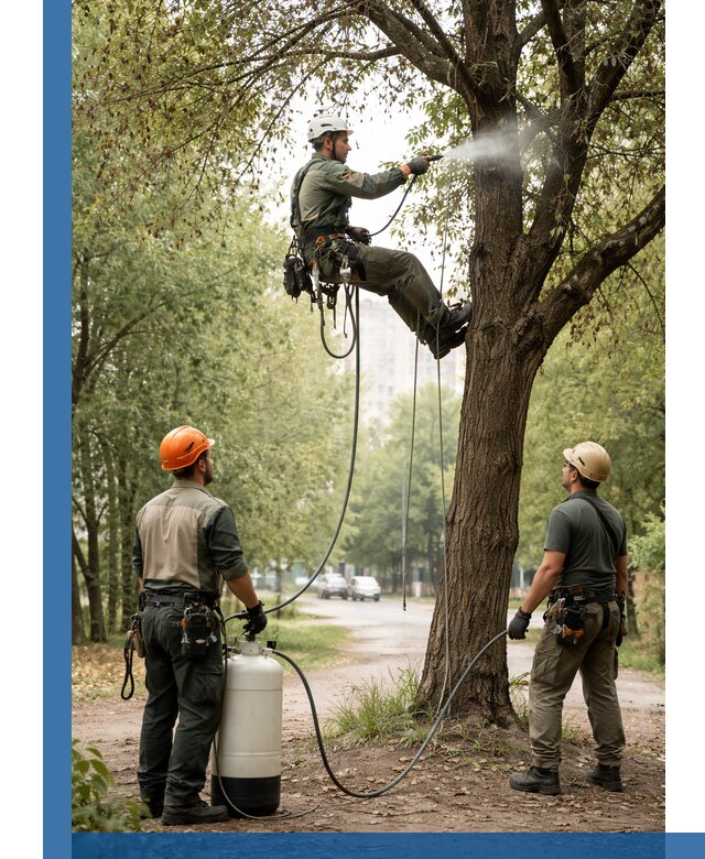 Обработка деревьев от вредителей в Красногорске профессиональная защита