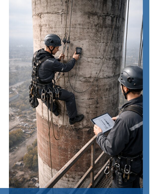 Обследование дымовой трубы в Красногорске от 8129 р. | ВЫСОТНИК-Крр